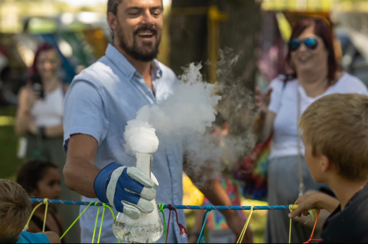 Hands-on science exploration with students