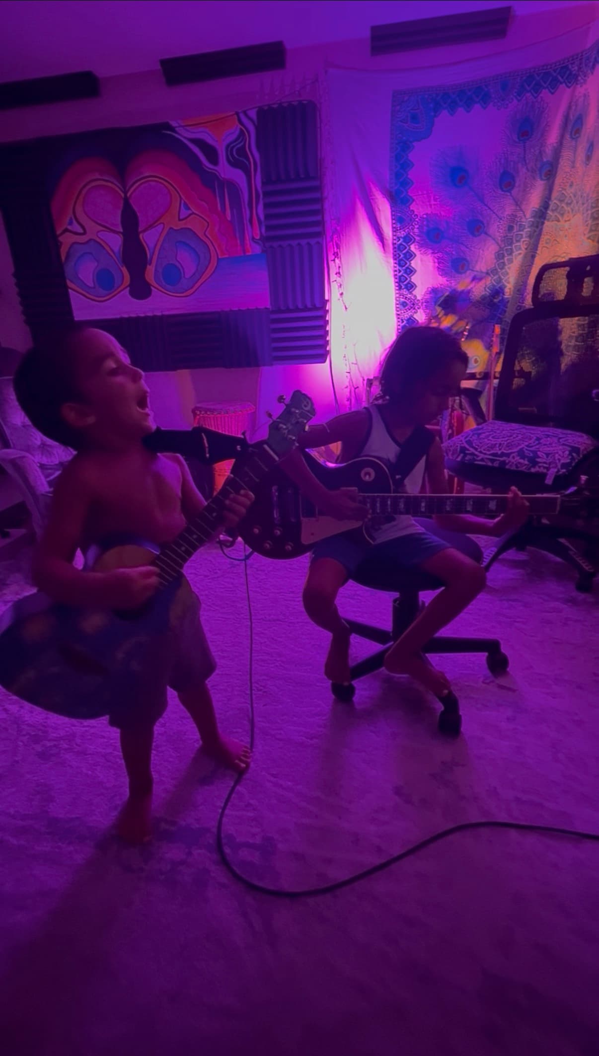 An immersive sound and light session