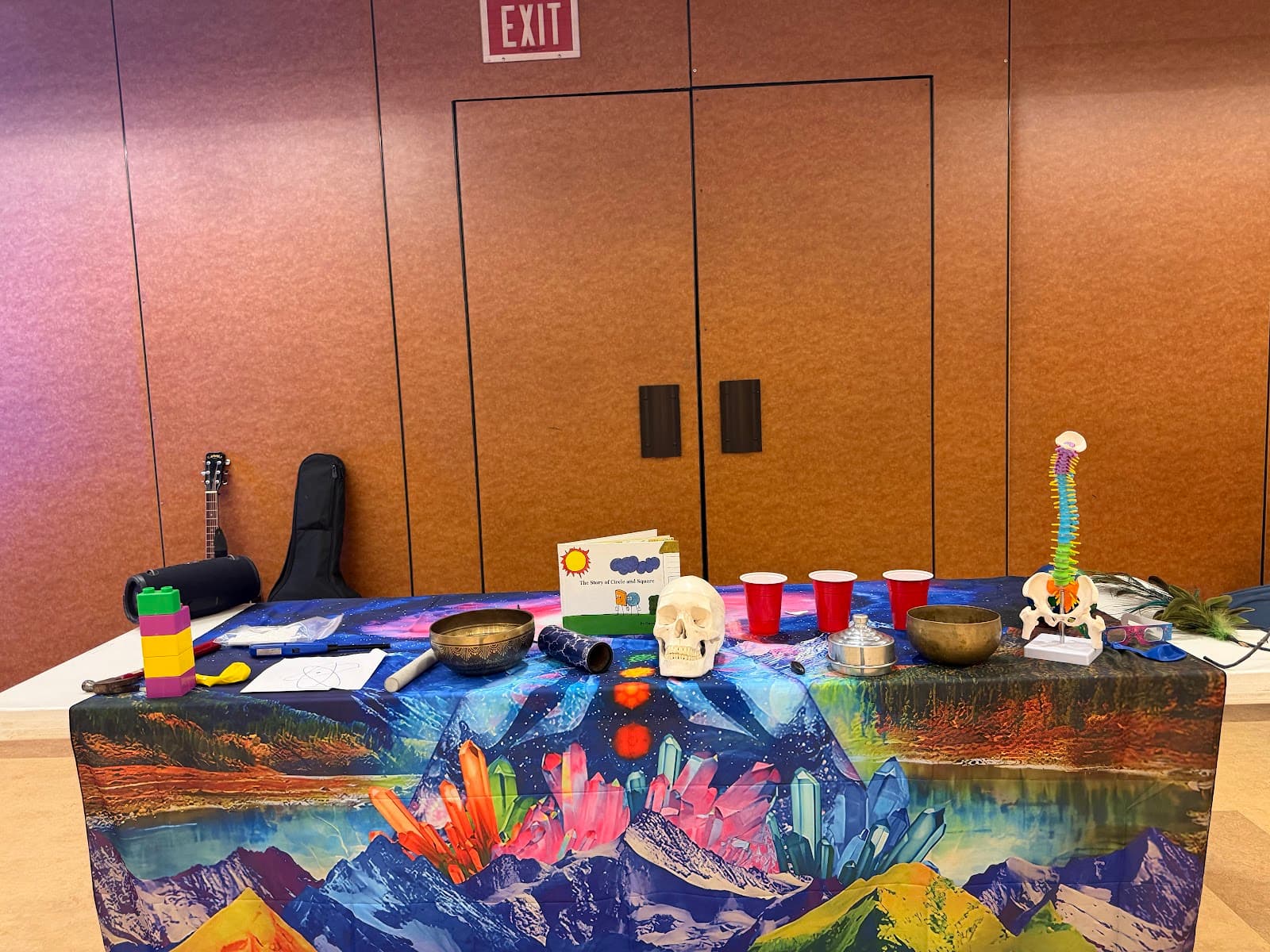 Science discovery materials laid out for a session